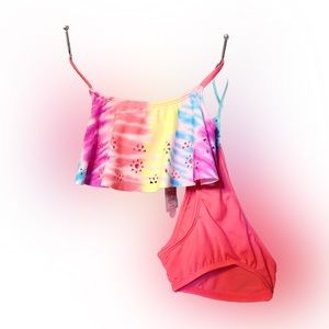 NWT GIRLS 2-Piece Cat & Jack Suit Neon Pink/Blue/Purple/Multi Color Size:S6/6X